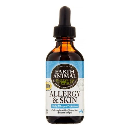 UPC: 0857253003032 | Earth Animal Allergy & Skin Organic Herbal Dog & Cat Supplement 2 Fl Oz