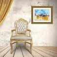 thumbnail image 3 of Young, Chamira 14x12 Gold Ornate Wood Framed with Double Matting Museum Art Print Titled - Meadow I, 3 of 4
