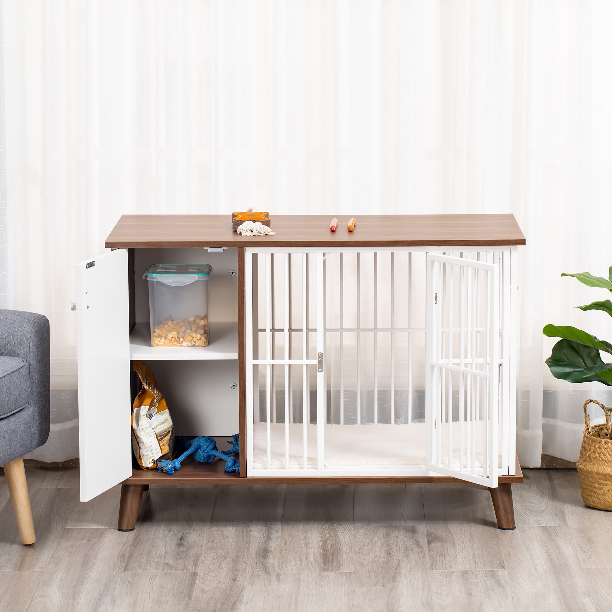 Dog crate end table walmart hotsell