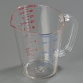 thumbnail image 2 of Carlisle 4314307 Commercial Plastic Measuring Cup, 1 Quart, Clear, 2 of 8