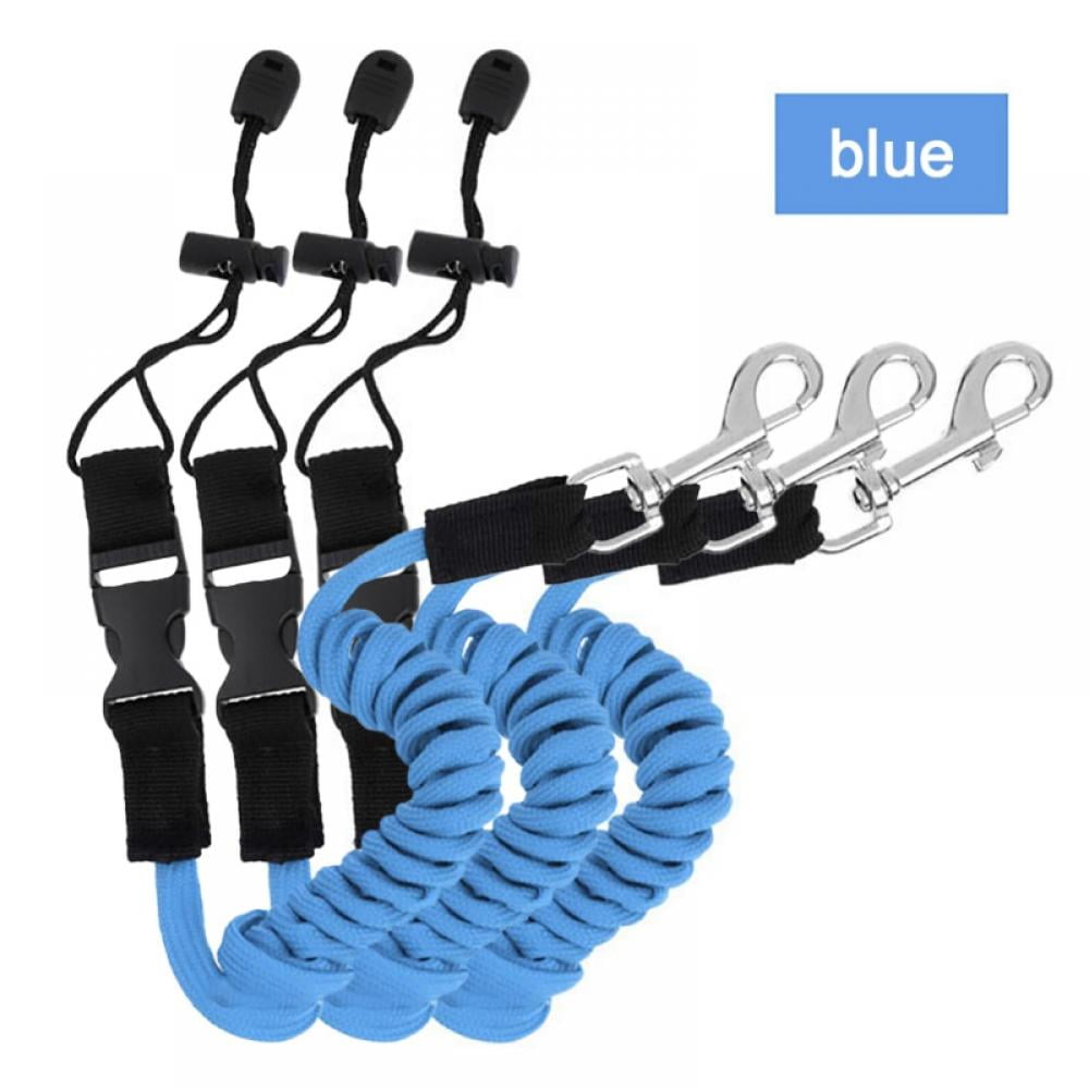 Paddle Leash and Leash Fishing Rod Pelican Paddle Holder Kayak Accessories Strechable Coiled Rod for Kayak and SUP Paddles 