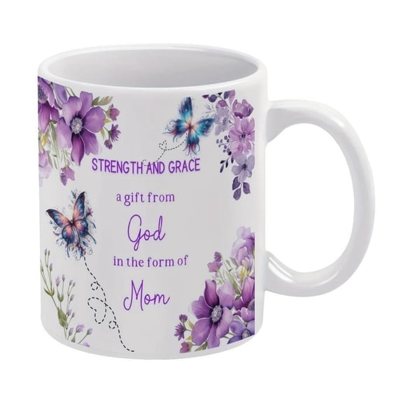 1pc11oz Coffee Mug Ceramic Coffee Cups Mom Summer Winter Drinkware Birthday Gifts Party Holiday Decor Holiday Valentines Day