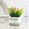 thumbnail image 2 of Lavanda artificial, plantas verdes falsas con forma de estrella, plantas en macetas, pequeñas decoraciones, decoración de la sala de estar del hogar, decoración del comedor, bonsái, 2 of 5
