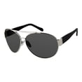 thumbnail image 1 of Lentes de Sol LEVIS Unisex X14063 Outlook Marco de Metal Color Plateado con Filtro 100% UV, 1 of 3