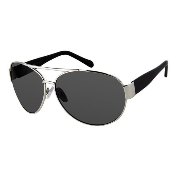 Lentes de Sol LEVIS Unisex X14063 Outlook Marco de Metal Color Plateado con Filtro 100% UV