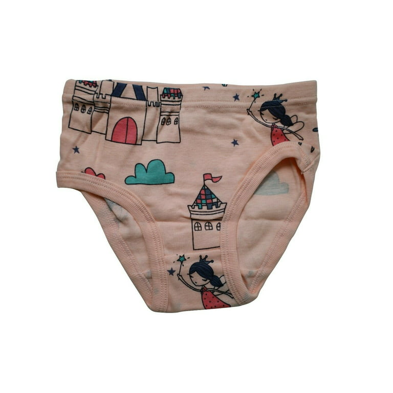 6 Packs Toddler Little Girls Kids Underwear Cotton Briefs Size 2T 3T 4T 5T  6T