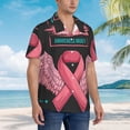 thumbnail image 5 of Daiia Ribbon With Angel Wings Hawaiian Shirt for Men Gentle Cotton Regular Short Sleeve Casual-Large, 5 of 9