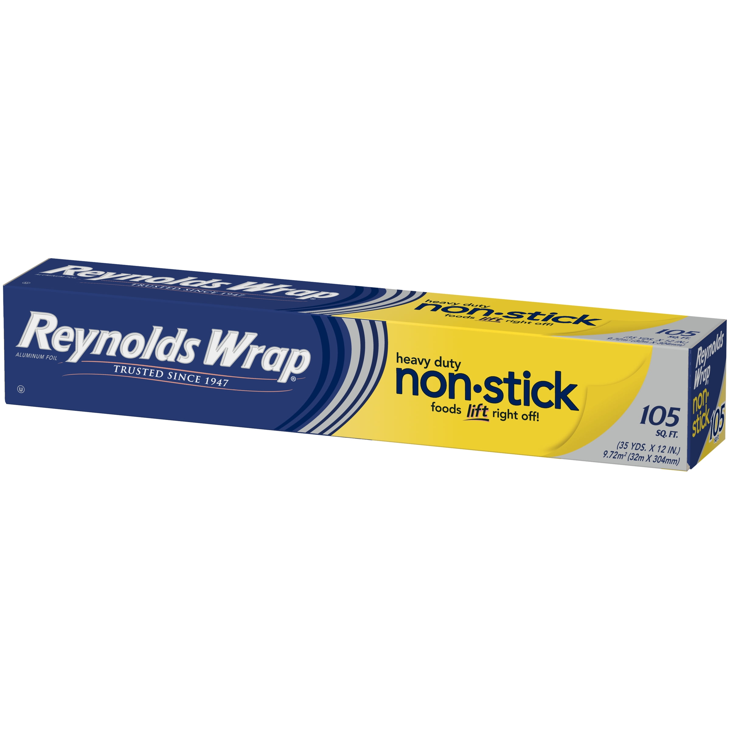 Reynolds Wrap Non-Stick Aluminum Foil, 105 Square Feet 