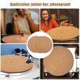 thumbnail image 2 of Miangastore 3 Pcs Tapis en Liège Brun Clair pour Plateau Tournant, pour Table, Réduire les Fluctuations du Disque, Écoute de Musique, 2 of 8