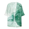 thumbnail image 5 of BangWanChi Beach Cover ups for Women 2024 Women's Long Sleeve Printing Casual Tops Blouse With Pocket Cardigan, 5 of 5