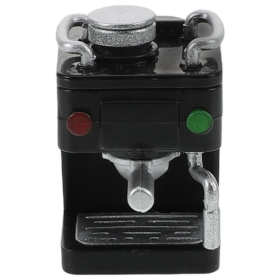 Miniature Dollhouse Espresso Machine Coffee Maker Toy Kitchen Accessory Set for Pretend Play and Decoration