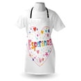 thumbnail image 4 of Spanish Apron, Esperanza Girls Name in Floral Heart Shape Romance Love Birthday Celebration Theme, Unisex Kitchen Bib with Adjustable Neck for Cooking Gardening, Adult Size, Multicolor, by Ambesonne, 4 of 4