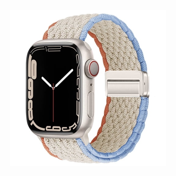 Sport Loop Nylon Band Compatible with Apple Watch Band 38mm 40mm 41mm 42mm 44mm 45mm 49mm Ultra 2 iWatch Series 9 8 7 6 SE 5 4 3 2 1 Strap, Fit for iPhone Watch Band Women Men Stretchy