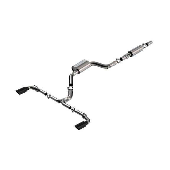 Borla 22-23 Volkswagen Golf GTI 2.0L S-Type Cat-Back Exhaust System with Black Chrome Tips