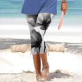 thumbnail image 2 of Womens Relaxed Fit Cargo Pants by Generic XL Solid Black Casual Capris, Drawstring, Cropped, Lightweight, 1 Count, 2 of 5