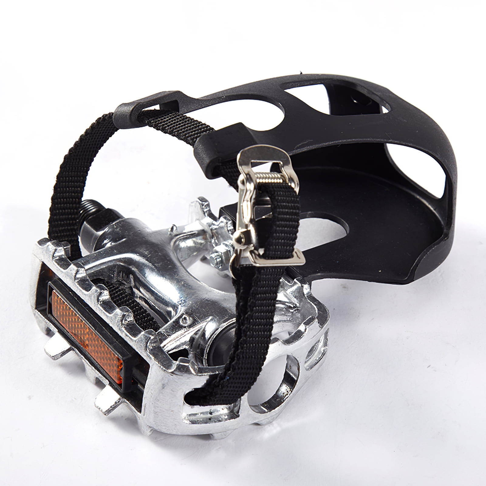 2pcs Bicycle Toe Clip Cage Pedal Aluminum Alloy Bike Pedal with