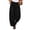 Black, variant on Women's Polka Dot Print Casual Wide Leg Pants, Elastic High Waist Baggy Trousers with Pockets and Comfy Fit, for Summer Daily Wear, Travel or Weekend Outings Beige L