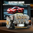 thumbnail image 3 of 692PCS MOC V8 Engine Building Kit With Electric Motor STEM Educational Toy For Kids Adults ,Working Model Car Engine Gift Set, 3 of 6