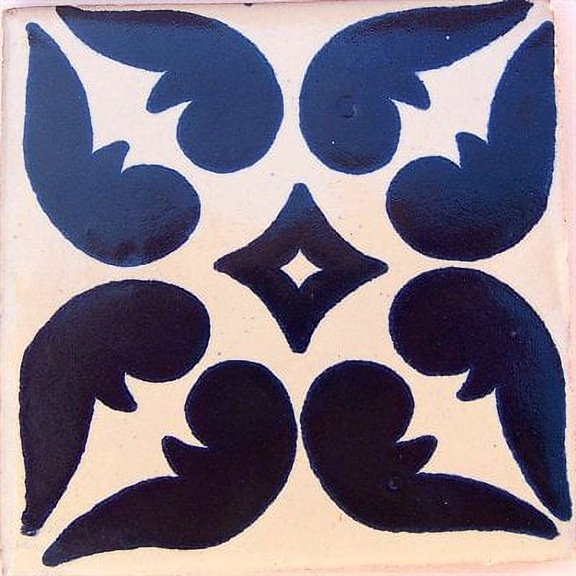 6x6 Lyon Talavera Mexican Tile, Set of 4 pcs