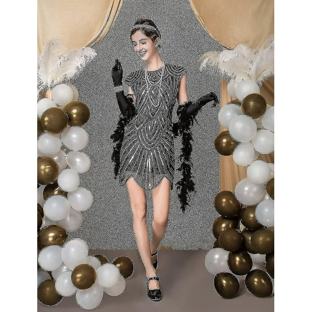 Conjunto de disfraz de accesorios de los anos 20 para mujer disfraz de Halloween de accesorios de los anos 20 para mujer YONGSHENG 8390611808198 Walmart en linea