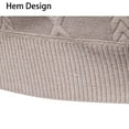 thumbnail image 7 of Men's Stretchy Sweater - Bosfbaoi Solid Color High Elasticity Knit Pullover, Crew Neck Long Sleeve Top, Men's Pullover Knitwear Ideal for Casual Wear, 7 of 7