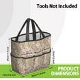thumbnail image 3 of Bright Paisley Garden Tools Bag, Water-proof Floral Oxford Garden Tote Home Organizer Gardening Tool Bag Kit Holder with 8 Pockets for Indoor and Outdoor Gardening(Tools Not Included), 3 of 4