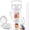 White, variant on 32oz Glass Tumbler with Lid and Handle, Iced Coffee Cup with Straws, Glass Water Bottle with Sleeve and Volume, Marker Glass Cup with Time Marking, , Olive