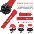 thumbnail image 4 of Silicone Intelligent Watch Strap Solid Color Universal Heats-resistant Replacing Stylish Wristwatch Band Replacement for Samsung Green, 4 of 8