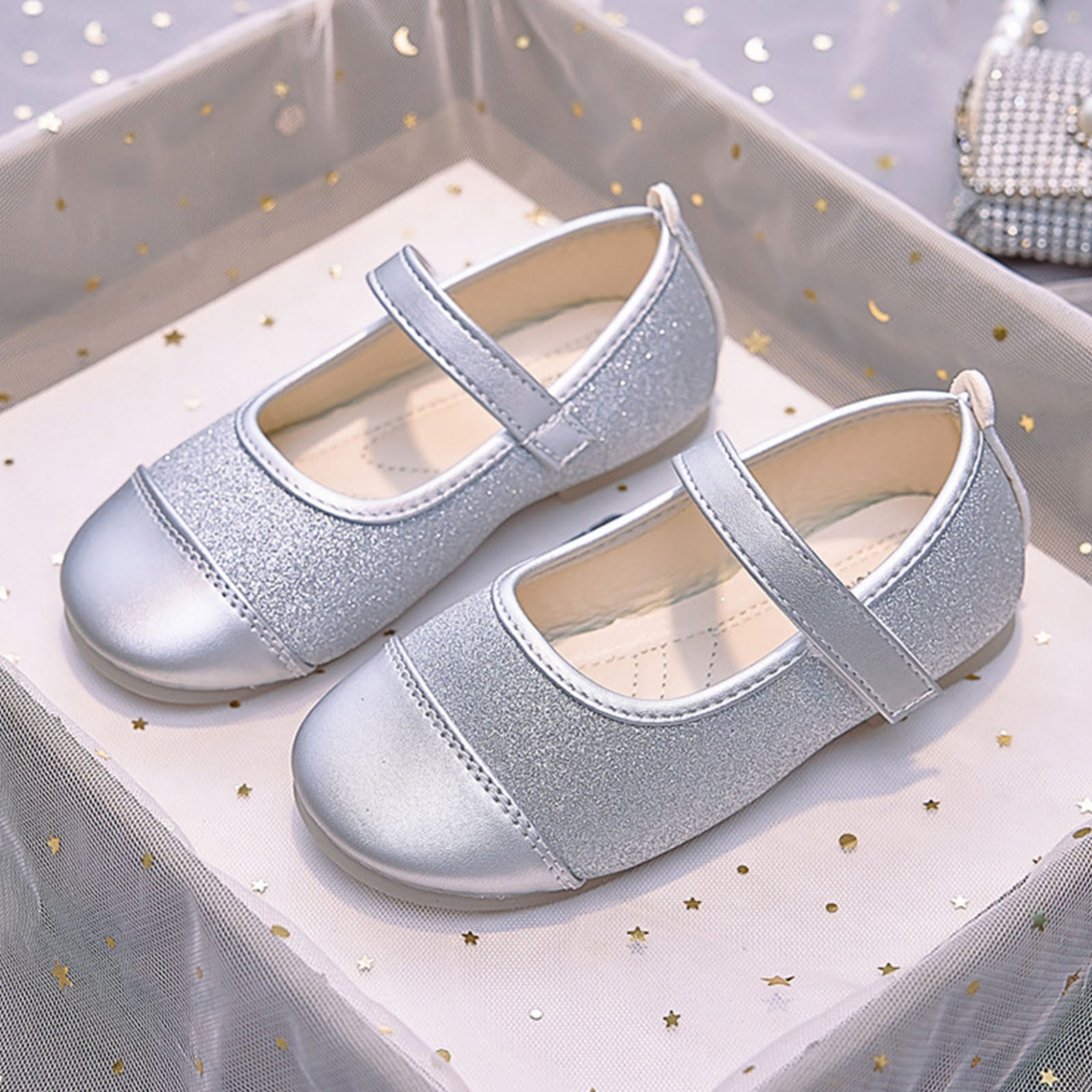 Owordtank Girls Cute Dress Mary Jane Shoes Soft Party Holiday Ballet Flats  - Walmart.com