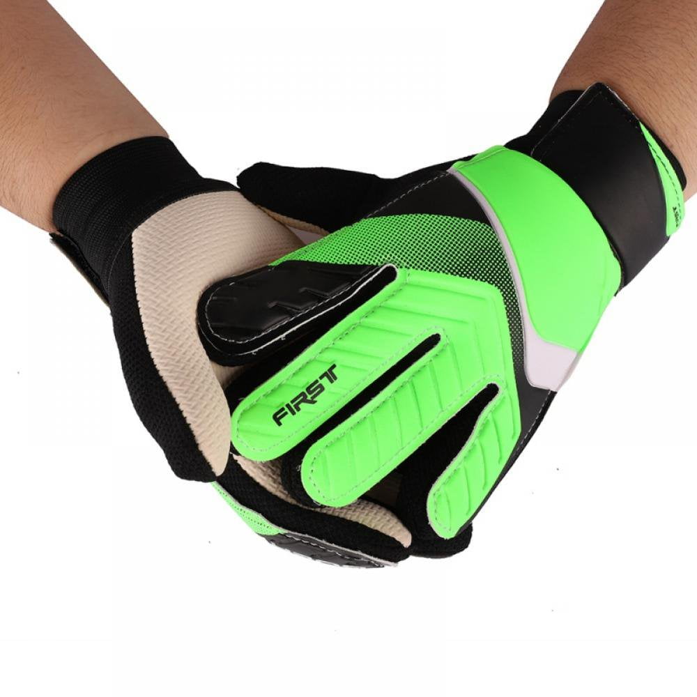 Full Finger Goalie Gloves Boys Girls Rubber Anti Slip Wrist Wrap Soccer Football Apparel Accessories For Goalkeeper