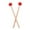 Rouge, variante sur TISHITA 2 Pièces Maillets Bois Anti Glissement Maillet Timbale pour Débutants Cloches Xylophone Rouge