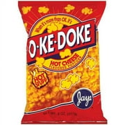 O-Ke-Doke Hot Cheese Flavored Popcorn, 8 Oz.