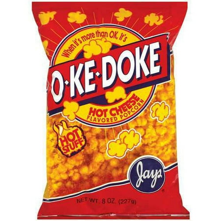 O-Ke-Doke Hot Cheese Flavored Popcorn, 8 Oz.