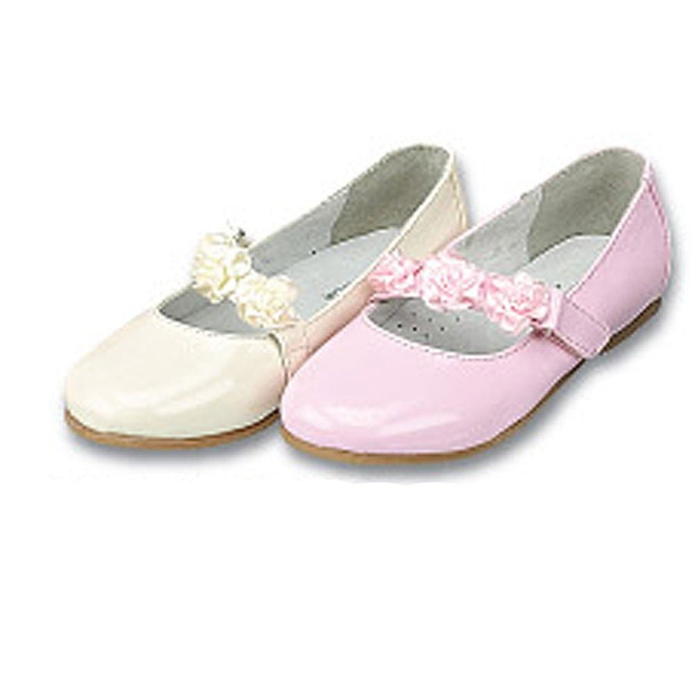 Girls Toddler Cream Patent Jewelled Shoe Wedding Bridesmaid Flower Girl Party
