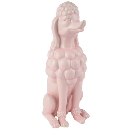 A&B Home Poodle Figurine, Pink