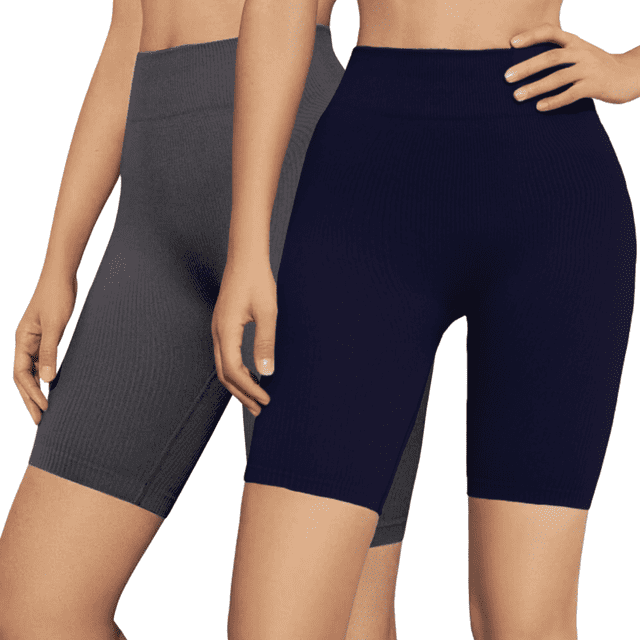 Set De 2 Short Biker Mujer Shores Deportivos Unitalla Dama Chort Gym