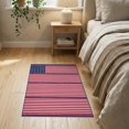 thumbnail image 3 of ODIKA Front Door Patriotic Striped Frame Generic Stars Vintage Bordered Pet Friendly & Kids Safe Bedside for Bedroom, Nursery, RV, 3 of 7
