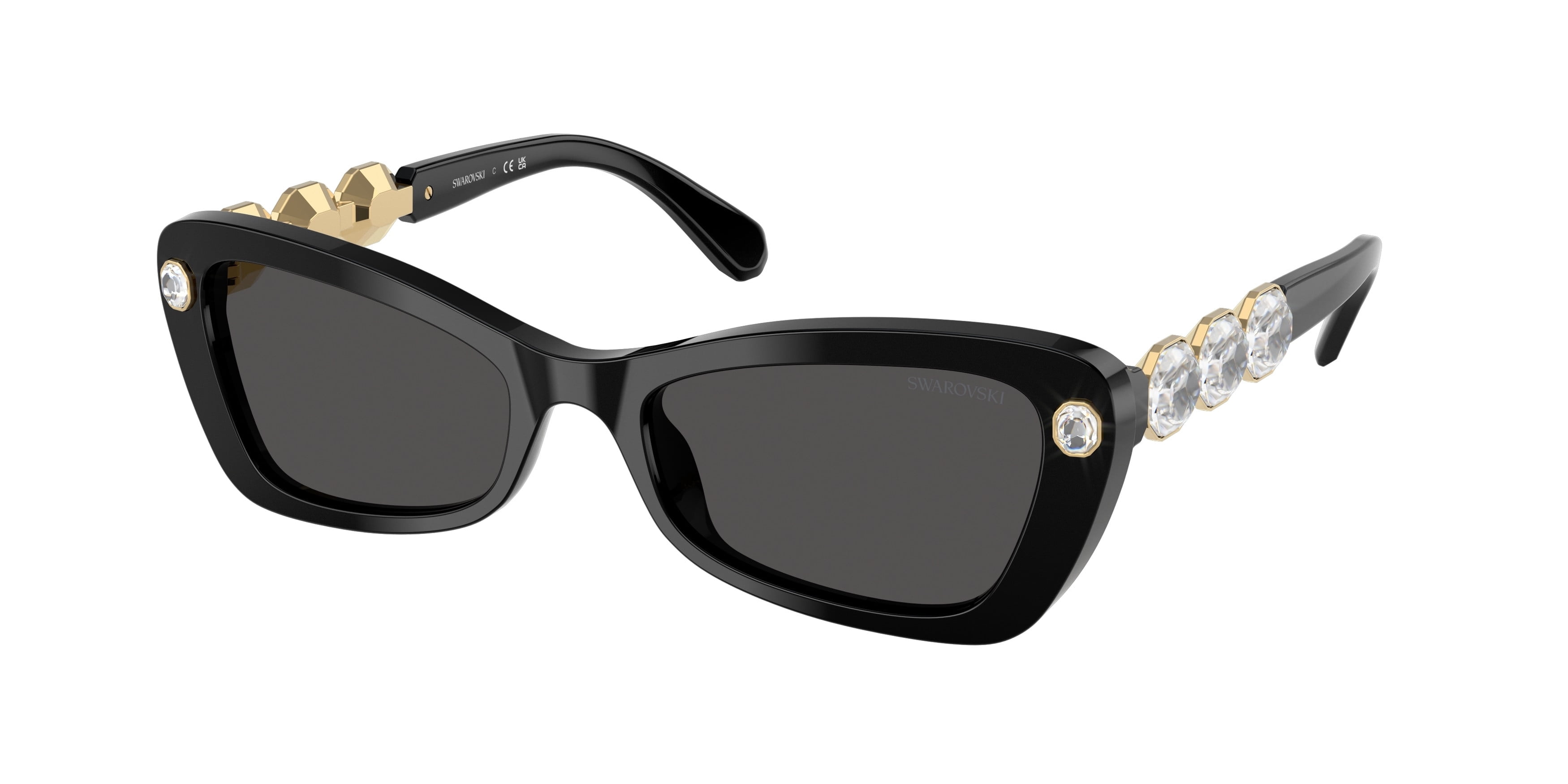Swarovski Women\'s Sk7008 57Mm Sunglasses, Gold Swarovski Women\ main image 3
