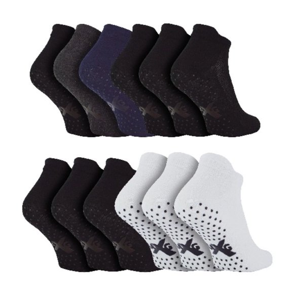 100% Egyptian Cotton Socks for Men | 6 Pairs | Ribbed Seamless Black Socks Avaliable in 3 Sizes