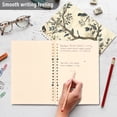thumbnail image 4 of FORMRS 1-Subject Spiral Notebook 8" x 5" College Ruled 60 Refillable Sheet A5 Hard Cover, 2 Pack, Beige Birds, 4 of 7