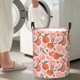 thumbnail image 6 of KLL Painting Peach Waterproof Foldable Laundry Hamper Bucket with Handles for Storage Bin,Kids Room,Home Organizer (Small ), 6 of 7