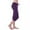 Purple, variant on TAGOLD Womens Summer Pants, Women Workout Out Leggings Stretch Waist Button Pocket Yoga Gym Cropped Trousers