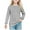 Gray, variant on Girls Clothes Size 7 Shirts Girls' Solid Color Round Neck Long Sleeved Top Children's Pullover Shirt For 5-14 Years Black