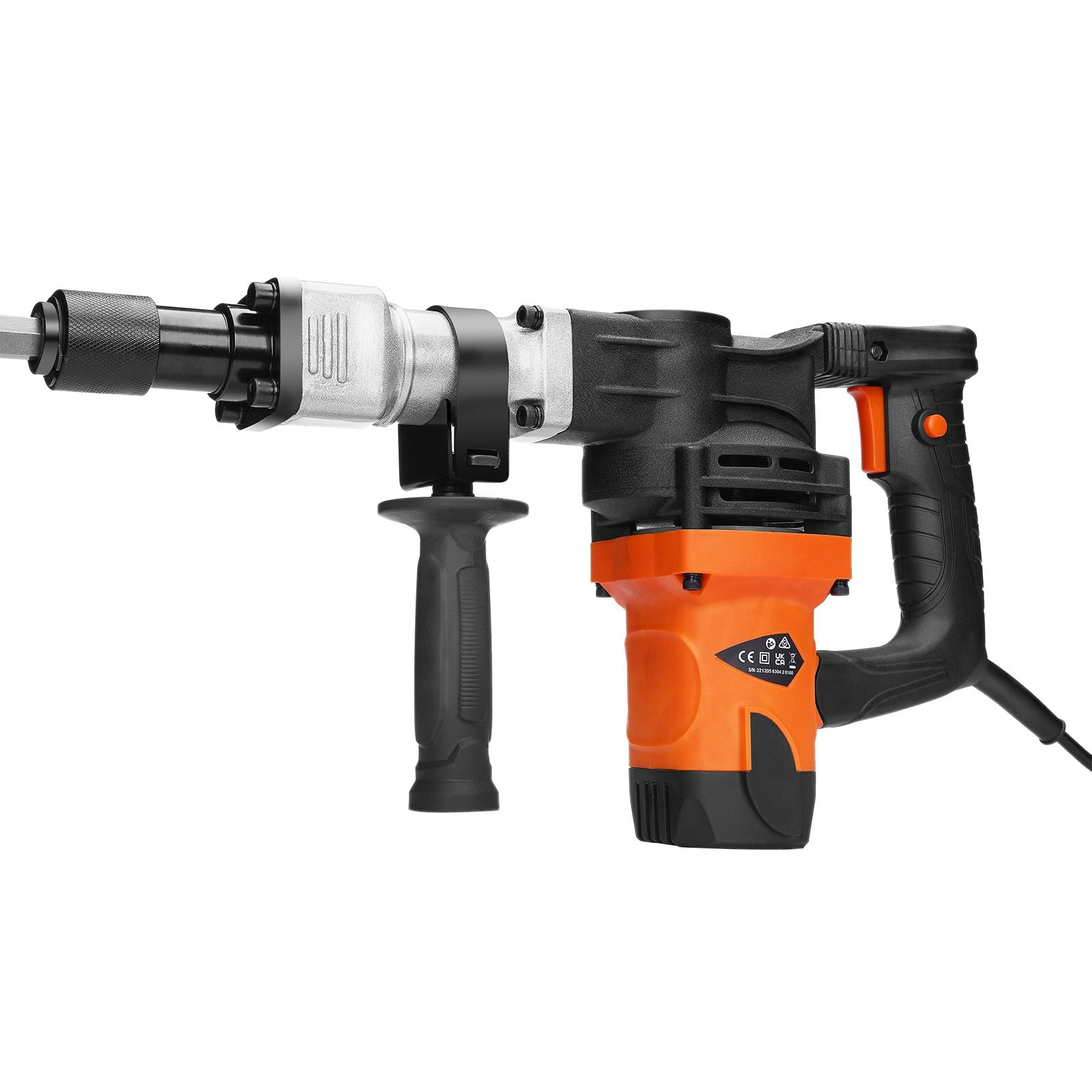 Demolition Jack Hammer Concrete Breaker 1400W Heavy  Electric Hammer Power Concrete Breaker 2 Chisel Bits
