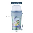 thumbnail image 1 of Fresh-keeping Food Container Salad Yogurt Box Container For Cereals Double-layered Portable Travel Storage Jars Kitchen Accessor 3, 1 of 6
