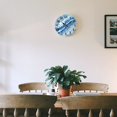 thumbnail image 6 of Chilfamy 10 Inch Wall Clock Marble Blue White Streaks Print Wall Hanging Decor Wall Art Decor 10x10in, 6 of 8