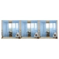 thumbnail image 3 of Advancent Home Window Curtain Replacement Bedroom Flocking Decoration Accessory Privacy Protection Soft Drape Breathable Full Type1 NO1, 3 of 6