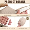 thumbnail image 4 of RV Couch Covers for Sofa Bed,2 Piece Washable Backrest & Seat Armless Sofa Couch Covers Stretch Furniture Protector with Elastic Bottom for Jackknife Sleeper Sofas (Khaki), 4 of 7