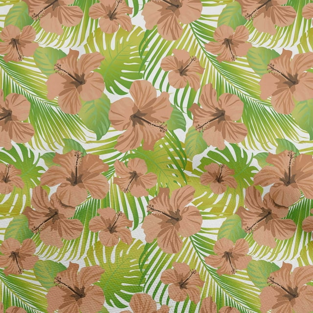 oneOone Velvet Green2 Fabric Tropical Floral Sewing Craft Projects Fabric Prints By Yard 58 Inch Wide