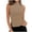 Beige, variant on LEAVINGSUO Plus Size Womens Summer Tank Tops Comfort Fashion Sexy Womens Solid Slimming Sleeveless Round-Neck Tank Top Ladies Vest Beige L